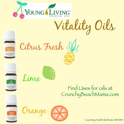 Vitality Essential Oils from Young Living Crunchy Beach Mama