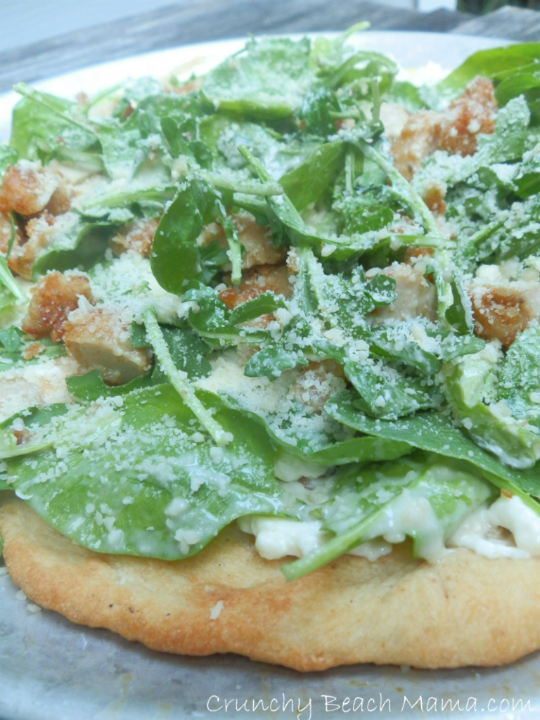 Chicken Caesar Salad Pizza Recipe