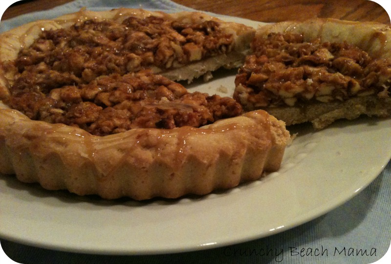 Apple Caramel Cookie Pie