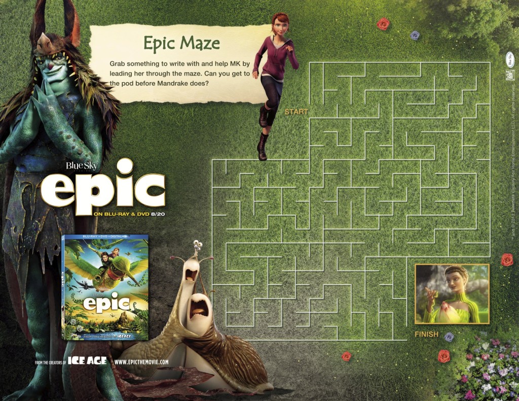 Epic Movie Printables  Epic Maze