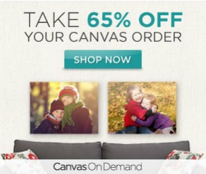 Coupon code 65% off Canvas on Demand no expiration