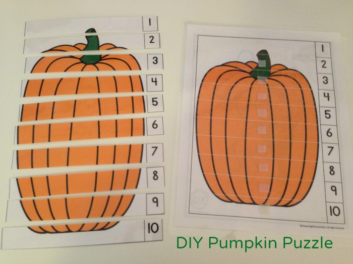 DIY Pumpkin Puzzle