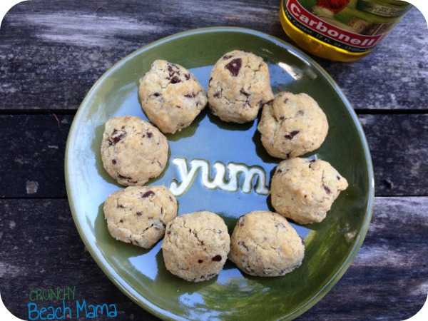 Mint Chocolate Chip Olive Oil Cookies #glutenfree