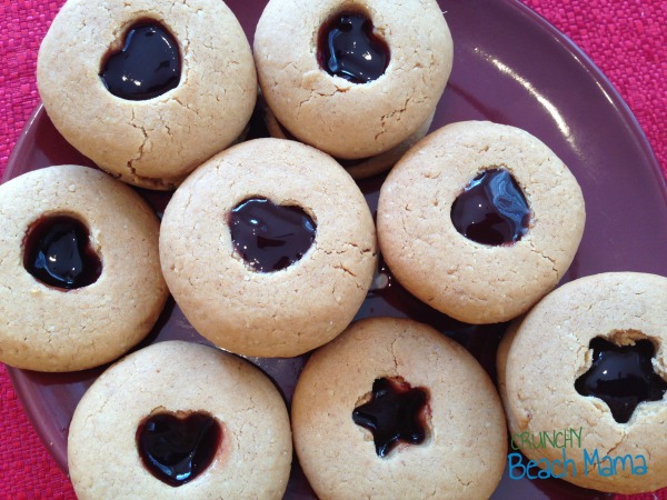 Peanut Butter and Jelly Sandwich Cookies Recipe made with organic ingredients and are gluten free.