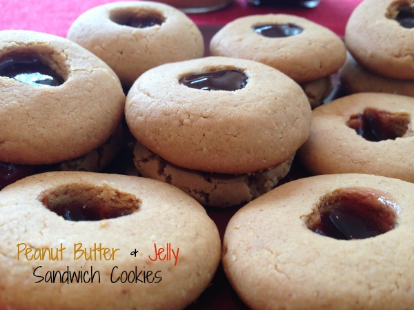 Peanut Butter and Jelly Sandwich Cookies Recipe made with organic ingredients and are gluten free.