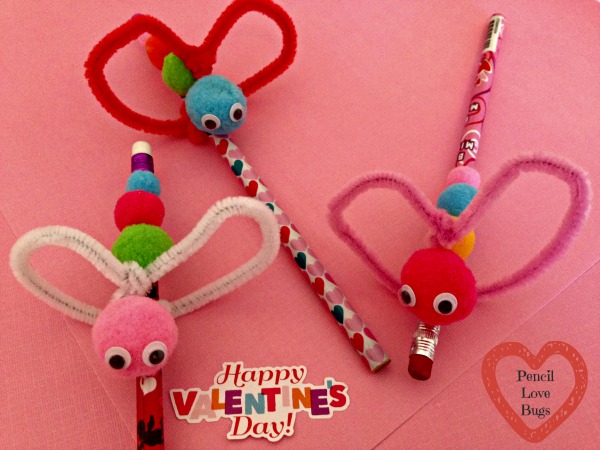 Pencil Love Bugs Valentine's Day