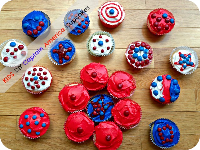 DIY Captain America Cupcakes for Kids