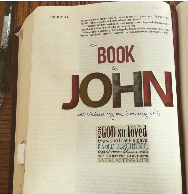 Journaling Bible Idea John
