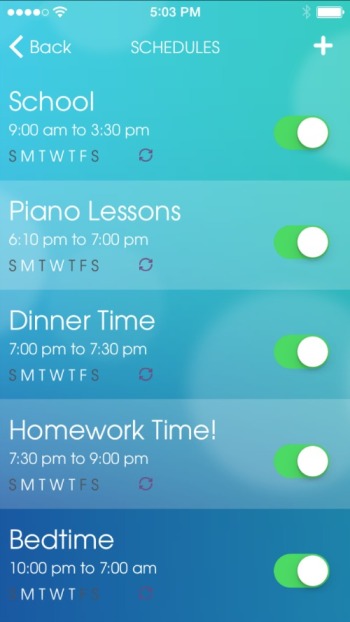 Our Pact App Schedule