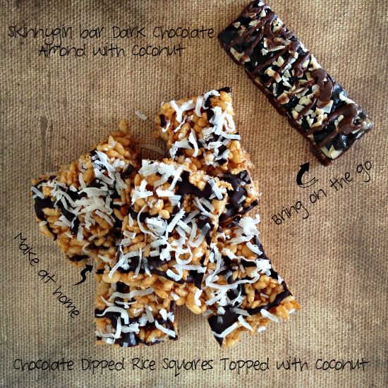 Chocolate Dipped Rice Squares