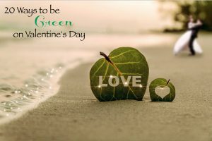 20 Ideas & Tips to Be Green and Eco-Friendly on Valentine's Day from gifts to kids.