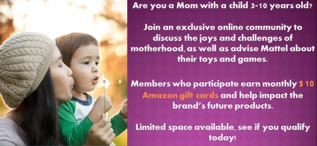 Mattel Looking for Moms and Pays Amazon!