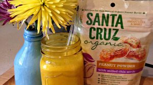 Peanut Banana Smoothie with Santa Cruz Organic Peanut Powder