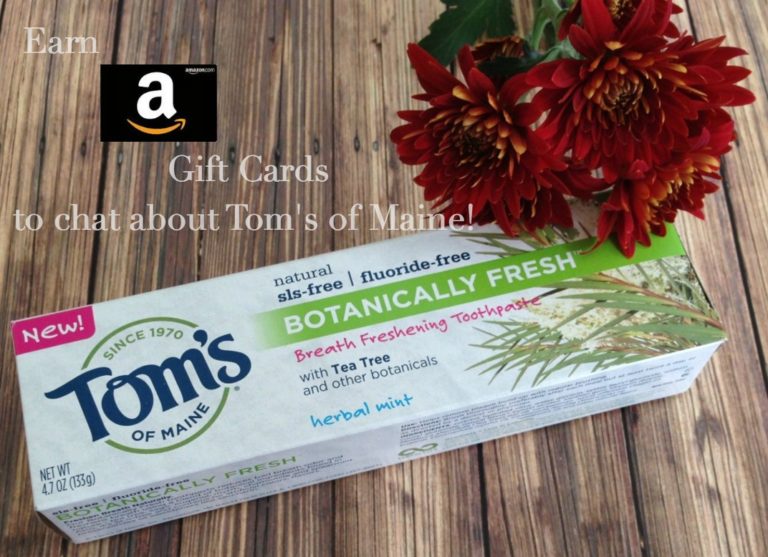 Earn Amazon to Chat about Tom’s of Maine! + giveaway!